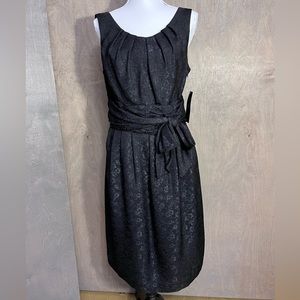 Jones New York LBD Sleeveless Black Jacquard Dress 12